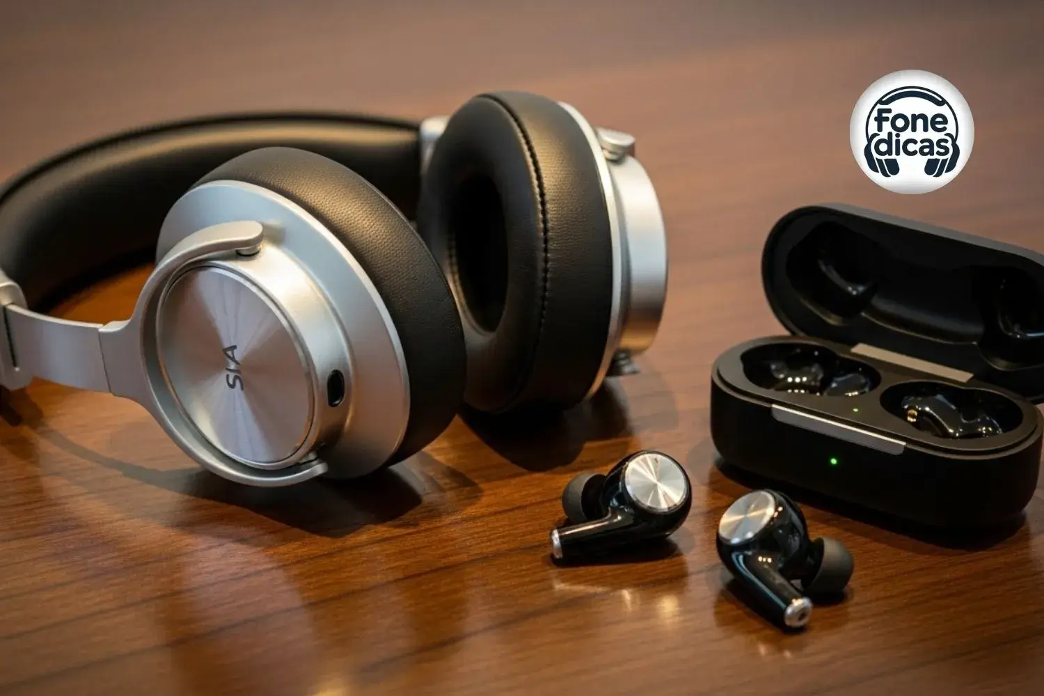 Fones over-ear para áudio Hi-Res e uso profissional