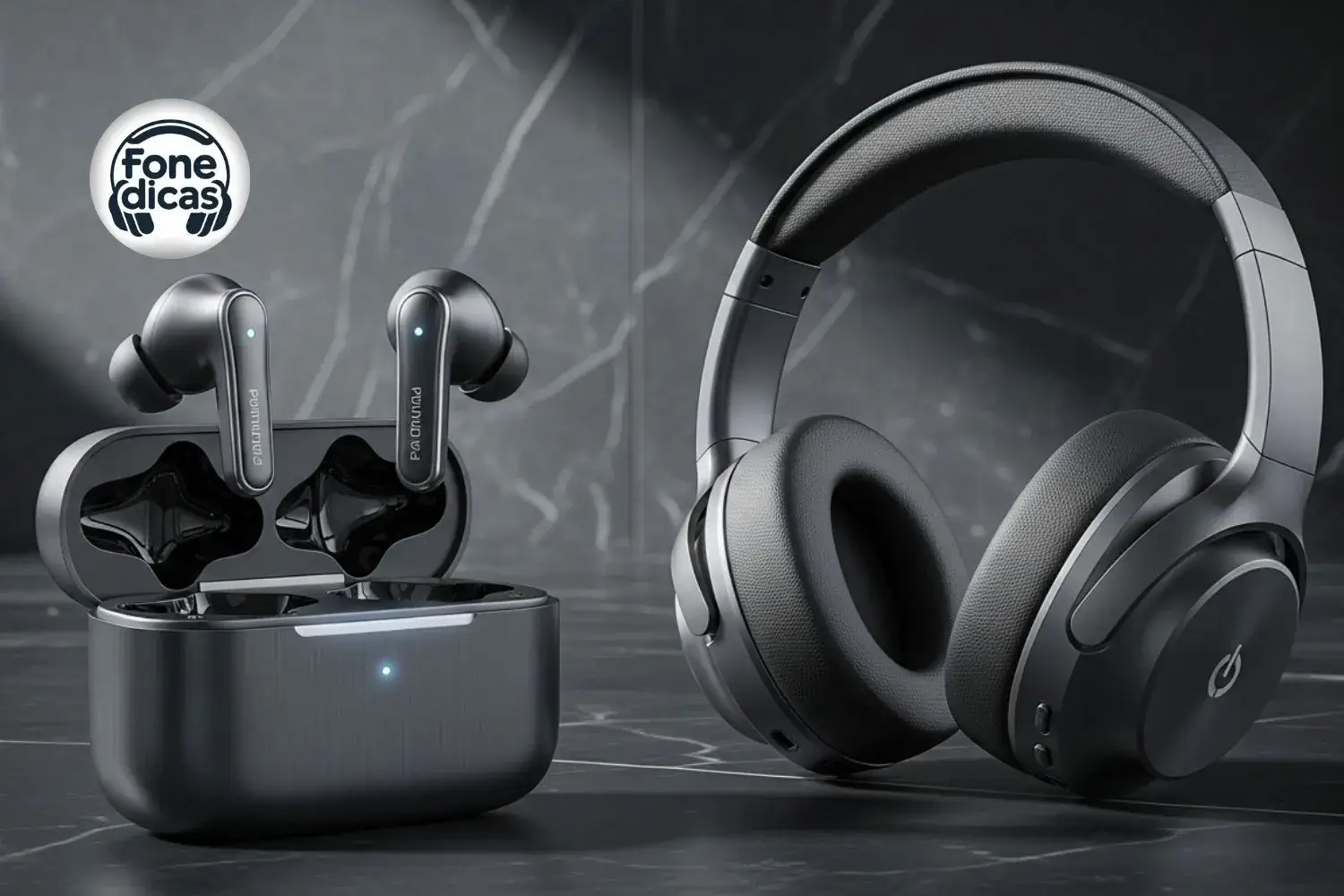 Experiência sonora imersiva com fones de ouvido