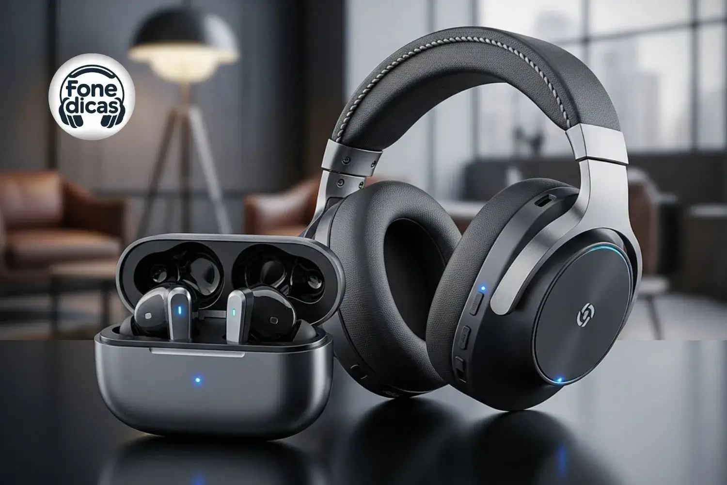 Fones de ouvido gamer em diferentes estilos e tecnologias